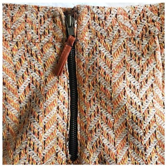[ VINTAGE ] Herringbone Woven Mini Skirt - Picture 10 of 16